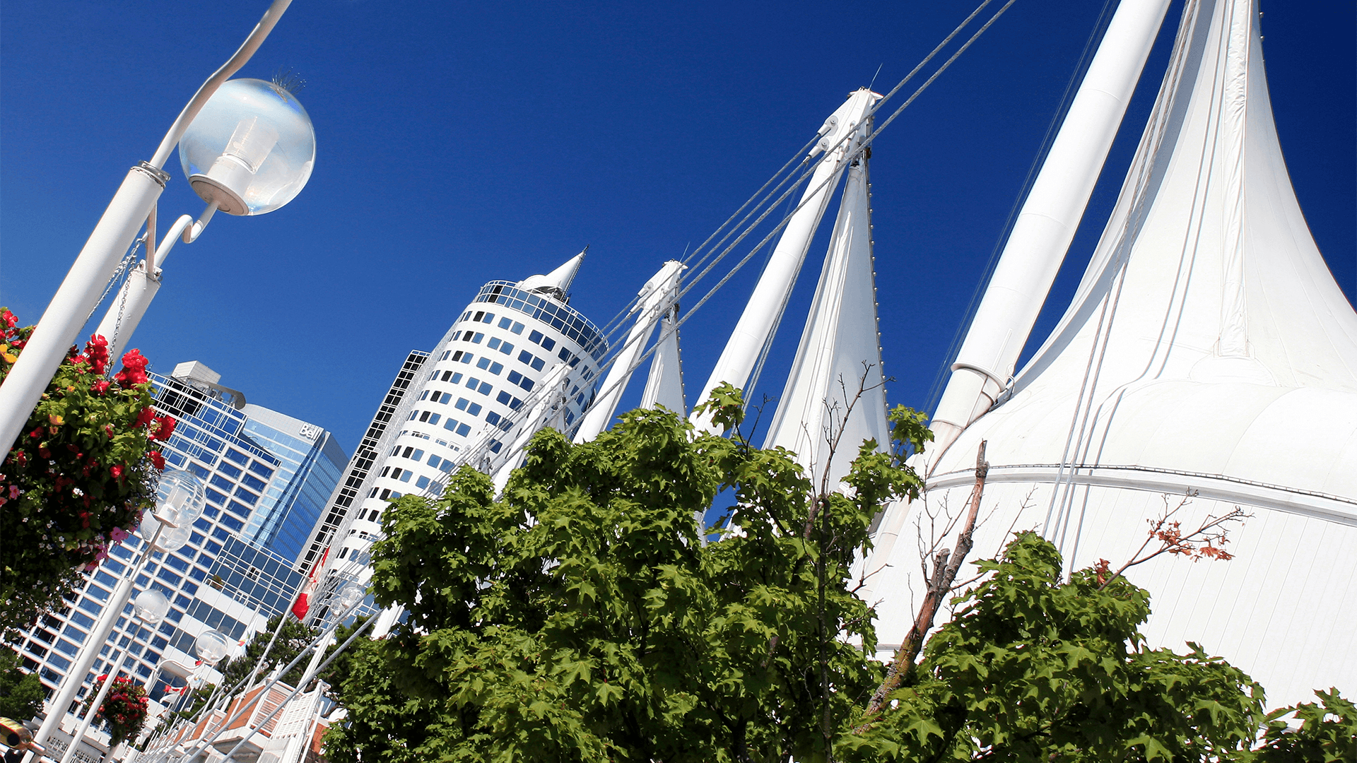  White buildings near the Canada Place Promenade