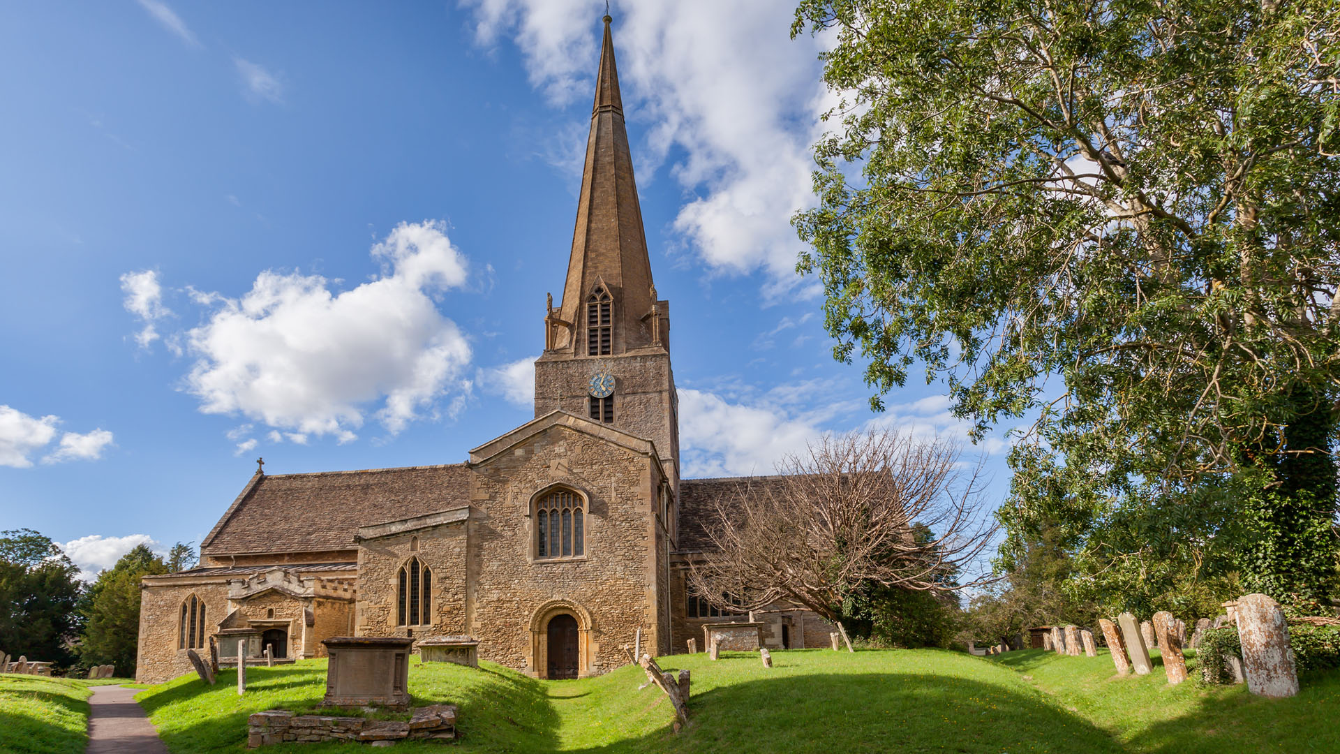 Historic St Mary’s Church on a sunny day