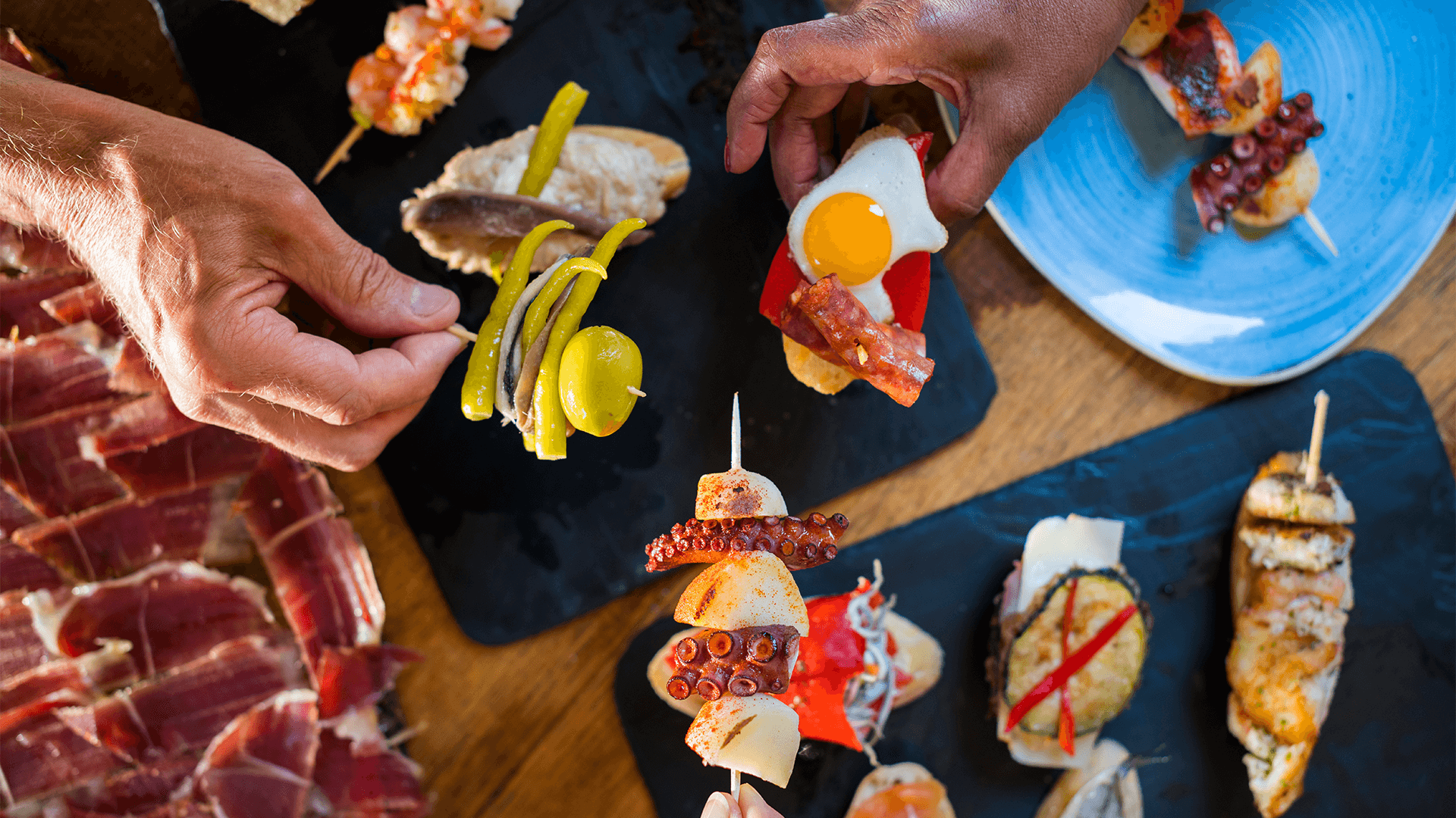 Spanish Pintxos Snacks